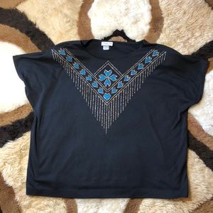 Vintage Southwest Beaded Blouse